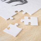 Puzzle Loup et corbeau avec crâne (Côté)