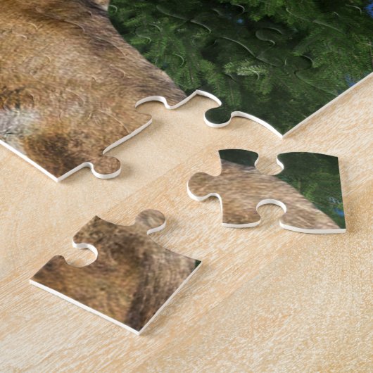 Puzzle loup et lune (Côté)