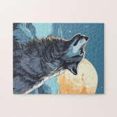 Puzzle Loup et Lune (Horizontal)