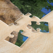 Puzzle loup et lune (Côté)