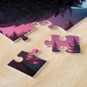 Puzzle Loup-garou grognant effrayant (Côté)