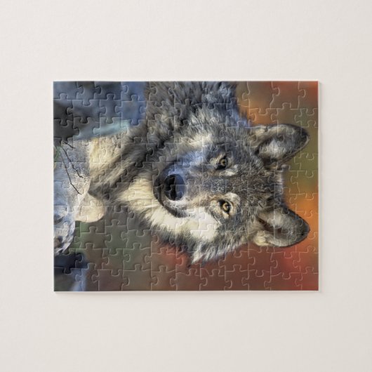 Puzzle Loup gris (Horizontal)