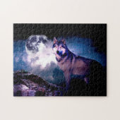 Puzzle Loup lunaire (Horizontal)