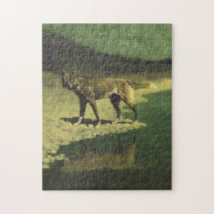 Puzzle Loup Lune Par Frederic Remington 1909