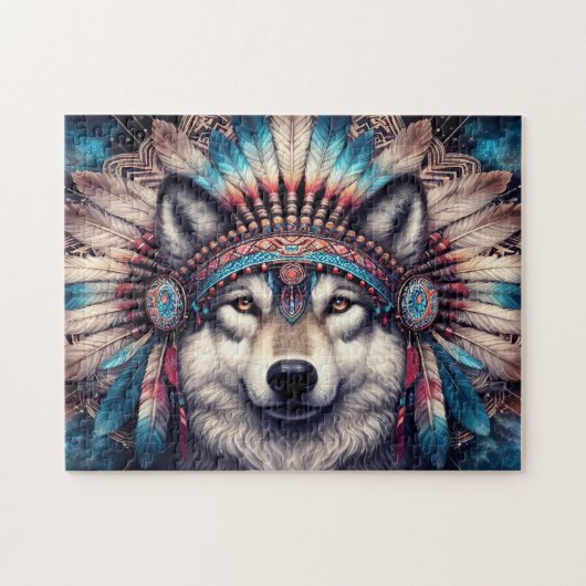Puzzle Loup Natif (Horizontal)