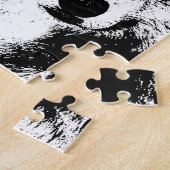 Puzzle Loup noir et blanc (Côté)