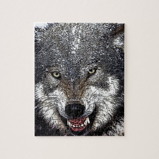 Puzzle Loup sauvage (Vertical)
