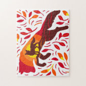 Puzzle Loup sauvage Renard Automne Couleurs d'automne Ani (Vertical)