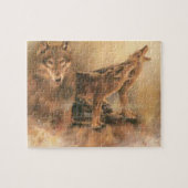 Puzzle Loups Brown sauvages (Horizontal)