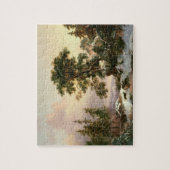 Puzzle Loups dans un paysage d'hiver (huile sur le (Vertical)