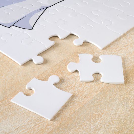 Puzzle L'ours en mariée avec le voile (Côté)