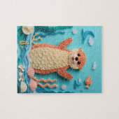 Puzzle Loutre de mer en papier Splash Art (Horizontal)