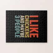 Puzzle Louvain de poulet | J'Aime Les Poulets (Horizontal)