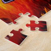 Puzzle Louvre rouge dragon (Côté)