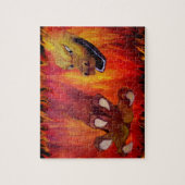 Puzzle Louvre rouge dragon (Vertical)