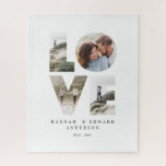 Puzzle Love 4 photo simple moderne cadeau personnalisé<br><div class="desc">Love 4 photo simple moderne personnalisé anniversaire,  mariage,  anniversaire ou cadeau de Noël pour celui que vous aimez.</div>