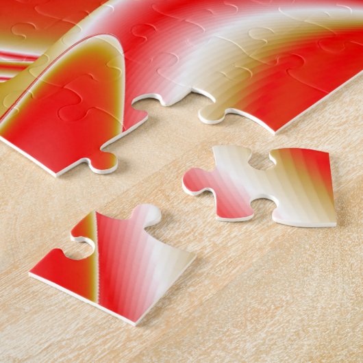 Puzzle Love and Gold Abstrait 3D Rainbowart (Côté)