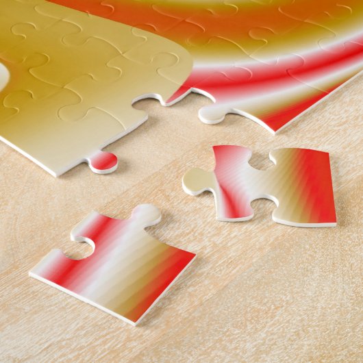 Puzzle Love and Gold Abstrait 3D Rainbowart (Côté)