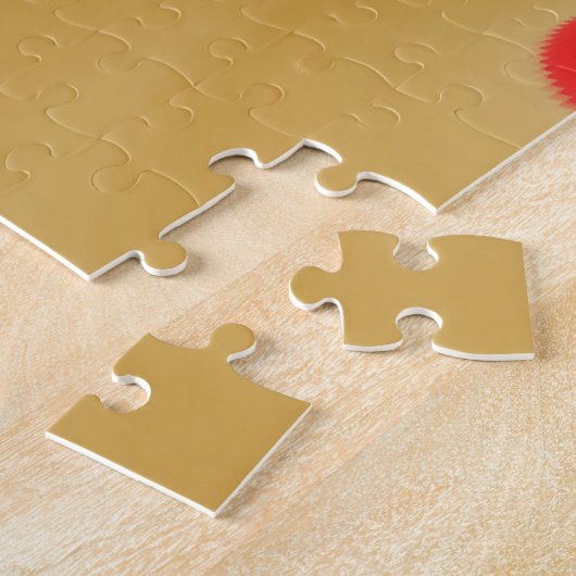 Puzzle Love and Gold Abstrait 3D Rainbowart (Côté)