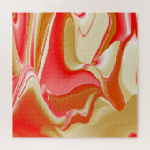 Puzzle Love and Gold Abstrait 3D Rainbowart (Horizontal)