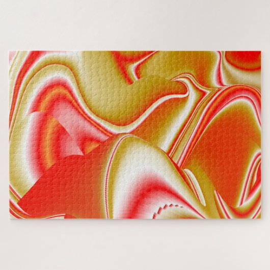 Puzzle Love and Gold Abstrait 3D Rainbowart (Horizontal)