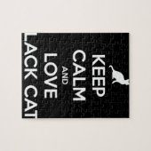 Puzzle Love Black Cats (Horizontal)