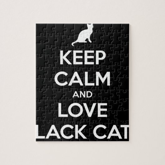 Puzzle Love Black Cats (Vertical)