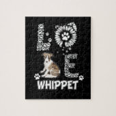 Puzzle Love cute Whippet (Vertical)