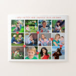 Puzzle LOVE for BEST MOM 12 photo collage Mother's Day<br><div class="desc">Replace the 12 square photos with your custom favorite family shoots and make this puzzle a cute modern keepsake gift for your mother or grandmother. It could be a cute gift for Mother's Day, for your grandparents, parents, for your mother or father birthday or a special occasion or just as...</div>