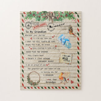 Puzzle Love Grandson|Lettre À Mon Petit-Fils Je Suis Fièr