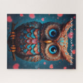 Puzzle Love Heart Owl (Horizontal)