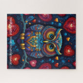 Puzzle Love Heart Owl (Horizontal)