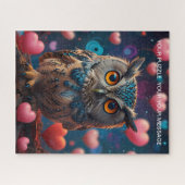 Puzzle Love Heart Owl (Horizontal)