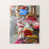 Puzzle Love Locks Brooklyn Bridge New York. (Vertical)