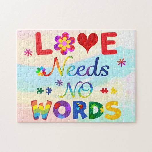 Puzzle Love Needs No Words (Horizontal)