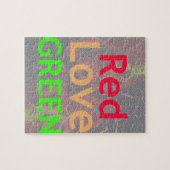 PUZZLE LOVE RED GOLDEN VERT (Horizontal)