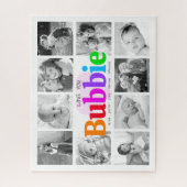 Puzzle Love You Bubbie Rainbow 10 Photo Collage Moderne (Vertical)