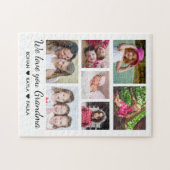 Puzzle Love You Grandma 7 Photo Collage Blanc (Horizontal)