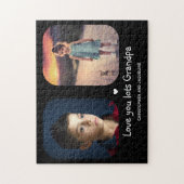 Puzzle Love You Grandpa 2 Photo Texte Modèle Collage (Vertical)