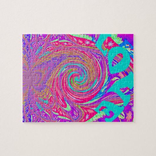 Puzzle Love You save the date Graphic Text Art Design lov (Horizontal)