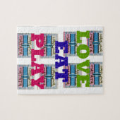 Puzzle Lovely Lovely Lovely Eat Play Hakuna Matata Kenya  (Horizontal)