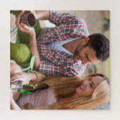 Puzzle Loving Couple Custom Outdoor Camping 20" x 20" (Horizontal)