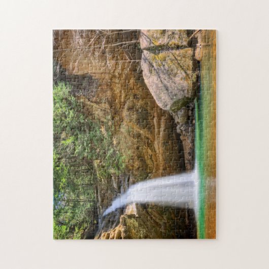 Puzzle Lower Falls à Old Man's Cave dans Hocking Hills (Vertical)