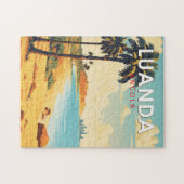 Puzzle Luanda Angola Travel Art Vintage (Horizontal)