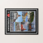 Puzzle Lubiana - Slovénie - I Love - (Horizontal)