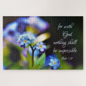Puzzle Luc 1:37 Car avec Dieu rien ne sera impossible (Horizontal)