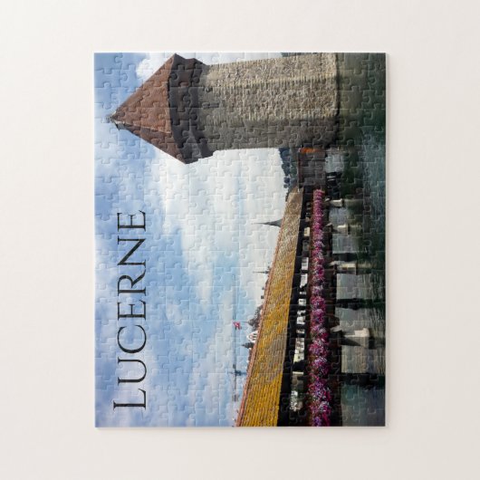 Puzzle lucerne chapel bridge (Vertical)