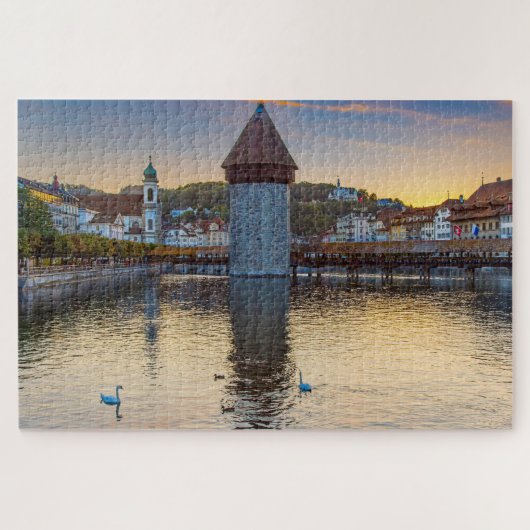 Puzzle Lucerne, Suisse à Dusk (Horizontal)