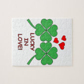 Puzzle Lucky In Love Hearts Clover (Horizontal)