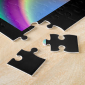 Puzzle Lueur métallique fractale colorée (Côté)